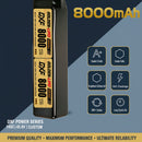 DXF Lipo Battery 12S HV 45.6V 8000mAh 140C GoldSeries Graphene Softcase with EC5 / T / TRX / XT60 / XT90 / XT150 / Q8s Plug for RC 1/8 1/10 Buggy Truck Car Off-Road Drone