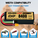 DXF LiPo Battery 6S 22.2V 8400mAh 140C Graphene Softcase with EC5 / T / TRX / XT60 / XT90 / XT150 / Q8s Plug for RC 1/8 1/10 Buggy Truck Car Off-Road Drone
