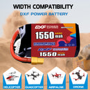 DXF 1400mAh 5S 150C 18.5V Lipo Battery Pack for FPV LiPo Battery