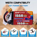DXF 1050mAh 6S 150C 22.2V Lipo Battery Pack for FPV LiPo Battery