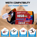 DXF 1400mAh 4S 150C 14.8V Lipo Battery Pack for FPV LiPo Battery