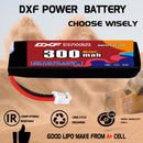 DXF 300mAh 4S 80C 15.2V Lipo Battery Pack for FPV LiPo Battery