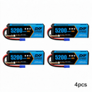 DXF 3S LiPo 배터리 11.1V 5200mAh 80C 하드케이스 (RC 1/8 1/10 버기 트럭 자동차 오프로드 드론용 EC5 플러그 포함)
