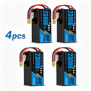 DXF SEMI-SOLID 14S 51.8V 23000mAh 10C Soft Case LiPo Battery with 10AWG Wire for Toy Cars, Boats, UAVs & Drones (1-6 Pack)