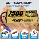 DXF LiPo Battery 3S HV 11.4V 7500mAh 150C Graphene Softcase with EC5 / T / TRX / XT60 / XT90 / XT150 / Q8s Plug for RC 1/8 1/10 Buggy Truck Car Off-Road Drone