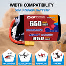 DXF 650mAh 6S 80C 22.2V Lipo Battery Pack for FPV LiPo Battery