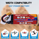 DXF 520mAh 6S 80C 22.8V Lipo Battery Pack for FPV LiPo Battery
