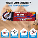 DXF 550mAh 6S 100C 22.8V Lipo Battery Pack for FPV LiPo Battery