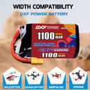 DXF 1100mAh 5S 120C 18.5V Lipo Battery Pack for FPV LiPo Battery