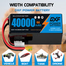 (CN)DXF 14S Lipo Battery 53.9V 15C 40000mAh Soft Case Battery  for Drone UAV FPV Car Truck Tank RC Semi solidstate Battery Racing Hobby