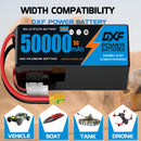 (CN)DXF 14S Lipo Battery 51.8V 10C 50000mAh Soft Case Battery  for Drone UAV FPV Car Truck Tank RC Semi solidstate Battery Racing Hobby