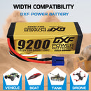 (IT)DXF High Voltage 4S 9200 mAh 15,2 V 130C Batteria Lipo ad Alta Capacità Hardcase con XT90 Spina per 1:8 Scala RC Auto, Multi-Rotore RC Aeroplano, RC Elicottero, RC Barca