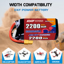 DXF 2200mAh 5S 110C 18.5V Lipo Battery Pack for FPV LiPo Battery