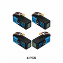 DXF 4S 14.8V 3500mAh 100C Softcase LiPo Battery with 10AWG XT60 for 1/8 1/10 RC Cars, Trucks, Buggies (2/4/6 Pack Available)