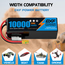 DXF LiPo Battery 6S HV 22.8V 10000mAh 120C Graphene Softcase Blue with EC5 / T / TRX / XT60 / XT90 / XT150 / Q8s Plug for RC 1/8 1/10 Buggy Truck Car Off-Road Drone