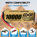 (CN)DXF Lipo Battery 3S 11.4V 10000MAH 150C  lipo Hardcase with  DEANS/T Plug for Rc 1/8 1/10 Buggy Truck Car Off-Road Drone