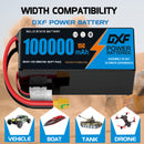 (CN)DXF 14S Lipo Battery 53.9V 15C 100000mAh Soft Case Battery  for Drone UAV FPV Car Truck Tank RC Semi solidstate Battery Racing Hobby