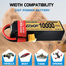 DXF Lipo Battery 6S HV 22.8V 10000mAh 150C GoldSeries Graphene Softcase with EC5 / T / TRX / XT60 / XT90 / XT150 / Q8s Plug for RC 1/8 1/10 Buggy Truck Car Off-Road Drone