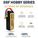 DXF Lipo Battery 4S 14.8V 6500mAh 100C Graphene Softcase with EC5 / T / TRX / XT60 / XT90 / XT150 / Q8s Plug for RC 1/8 1/10 Buggy Truck Car Off-Road Drone