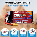 DXF 2800mAh 5S 110C 18.5V Lipo Battery Pack for FPV LiPo Battery