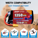 DXF 1350mAh 5S 100C 18.5V Lipo Battery Pack for FPV LiPo Battery