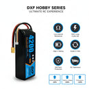 DXF Lipo Battery 3S 11.1V 4200mAh 100C GoldSeries Graphene Softcase with EC5 / T / TRX / XT60 / XT90 / XT150 / Q8s Plug for RC 1/8 1/10 Buggy Truck Car Off-Road Drone