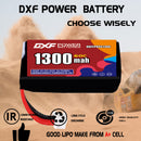 DXF LiPo Battery 4S HV 15.2V 1300mAh 60C with PH2.0 / JST / XT30 / SM / XT60 / EC5 / XT90 for FPV Drone Whoop Micro Racing