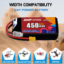 DXF 450mAh 3S 80C 11.1V Lipo Battery Pack for FPV LiPo Battery