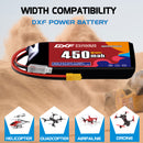 DXF 450mAh 3S 80C 11.4V Lipo Battery Pack for FPV LiPo Battery