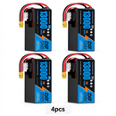 DXF SEMI-SOLID 12S 44.4V 13000mAh 10C Soft Case LiPo Battery with 8AWG Wire for UAVs & Drones (1-6 Pack)