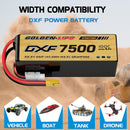 DXF Lipo Battery 6S 22.2V 7500mAh 100C Graphene Softcase with EC5 / T / TRX / XT60 / XT90 / XT150 / Q8s Plug for RC 1/8 1/10 Buggy Truck Car Off-Road Drone