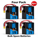 DXF 6S 22.8V 9400mAh 100C Soft Case LiPo Battery with 10AWG Wire for Toy Cars, Boats, UAVs & Drones (1-6 Pack)