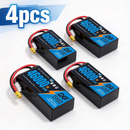 DXF SEMI-SOLID 12S 44.4V 46000mAh 5C Soft Case LiPo Battery with 8AWG Wire for Toy Cars, Boats, UAVs & Drones (1-6 Pack)