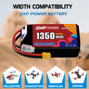 DXF 1350mAh 3S 100C 11.1V Lipo Battery Pack for FPV LiPo Battery