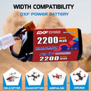 DXF 2200mAh 4S 150C 14.8V Lipo Battery Pack for FPV LiPo Battery