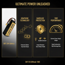 DXF 3S 11.1V 5200mAh 100C Gold Version Graphene LiPo Soft Case Battery with 10AWG XT60 Plug for 1/8 1/10 RC Car Buggy Truck Boat Drone (1-6 Pack Available)