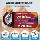 DXF 2200mAh 6S 150C 22.2V Lipo Battery Pack for FPV LiPo Battery