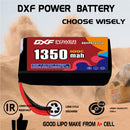 DXF 1350mAh 2S 100C 7.4V Lipo Battery Pack for FPV LiPo Battery