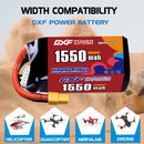 DXF 1550mAh 5S 100C 18.5V Lipo Battery Pack for FPV LiPo Battery