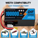 (CN)DXF 6S Lipo Battery 23.1V 15C 100000mAh Soft Case Battery  for Drone UAV FPV Car Truck Tank RC Buggy Truggy Racing Hobby