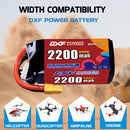 DXF 2200mAh 5S 100C 18.5V Lipo Battery Pack for FPV LiPo Battery