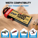 (CN)DXF Lipo Battery 2S 7.6V 10000MAH 150C  lipo Hardcase with  DEANS/T Plug for Rc 1/8 1/10 Buggy Truck Car Off-Road Drone