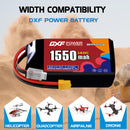 DXF 1550mAh 3S 140C 11.1V Lipo Battery Pack for FPV LiPo Battery