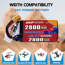 DXF 2800mAh 6S 100C 22.2V Lipo Battery Pack for FPV LiPo Battery