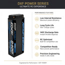 DXF LiPo Battery 2S2P HV 7.6V 8400mAh 140C Graphene Gray with 5mm Bullet / EC5 / T / TRX / XT60 / XT90 / XT150 / Q8s Plug for RC 1/10 1/8 1/5 Scale Car Racing