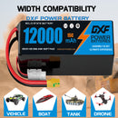 (CN)DXF 6S Lipo Battery 22.2V 15C 12000mAh Soft Case Battery  for Drone UAV FPV Car Truck Tank RC Buggy Truggy Racing Hobby