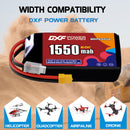 DXF 1550mAh 3S 60C 11.4V Lipo Battery Pack for FPV LiPo Battery