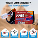 DXF 2200mAh 4S 110C 14.8V Lipo Battery Pack for FPV LiPo Battery