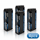DXF 2S HV 7.6V 8400mAh 140C Graphene LiPo Hardcase Battery with 12AWG 5mm Bullet to Deans Plug for 1/8 1/10 RC Car Truck Boat Drone (1-6 Pack Available)