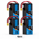 DXF SEMI-SOLID 6S 22.2V 18000mAh 10C Soft Case LiPo Battery with 8AWG Wire for UAVs & Drones (1-6 Pack)